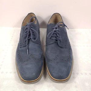 Zapatos informales Cole Haan Grand OS para hombre talla 12 M azul gamuza brogie punta de ala - Imagen 1 de 17