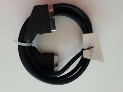 Video Scart Kabel 21-pol Scart Stecker 21-pol SCART <> 21-pol SCART 1,40 m GUT - Bild 1 von 2