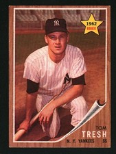 1962 Topps Baseball Card # 31 Tom Tresh - Rookie - New York Yankees - Tom Tresh