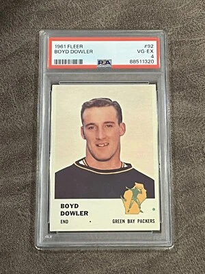 1961 Fleer Boyd Dowler #92 PSA 4 VG-EX Green Bay Packers Rookie RC! - Image 1 of 2