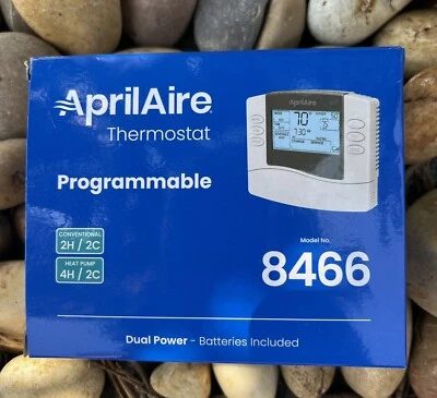 2022 ApirlAire 8466 Programmable Thermostat Dual Power Option Batteries Included - Image 1 of 4