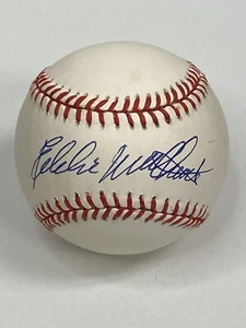 EDDIE MATHEWS signed auto Official National League ONL Baseball HOF Braves JSA - Picture 1 of 2