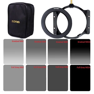 Zomei 150*100mm ND2+4+8+16 Square Filter&67/72/77/82mm Ring&Holder for Cokin Z  - Picture 1 of 12