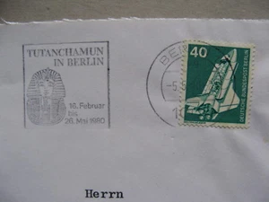 GERMANY BRD, cover 1980, slogan canc. Tutanchamun in Berlin, archaeology - Picture 1 of 2