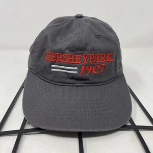 VINTAGE Hersheys Chocolate Park Pennsylvania Gray Cap Strap Back Authentic Adult - Picture 1 of 7