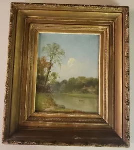 Pintura al óleo antigua enmarcada - Imagen 1 de 16