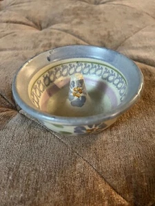 BEAUTIFUL Handmade Pottery Ring Holder Dish Handthrown Stoneware Floral - Picture 1 of 5