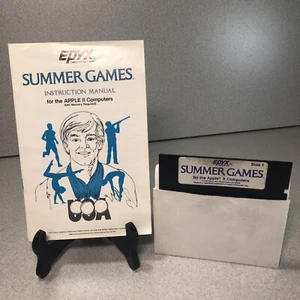 Juegos de Verano 1 APPLE II 2 1984 Epyx DISCO y MANUAL Juego Olímpico Olímpico - Imagen 1 de 11
