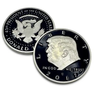 Aizics Mint Donald Trump Silver & Blue American Eagle 2017 Coin Presidential ... - Picture 1 of 6