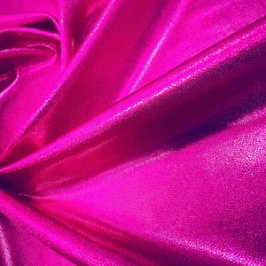 18" Long FREE SHIPPING Fuchsia Metallic Foil Spandex Fabric by Yard for Swimwear - Picture 1 of 4