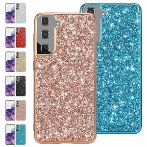 Glitter Bling Phone Case For Samsung S7 edge S8 S9 S10 S20 FE S21 Plus S22 Ultra - Picture 1 of 18