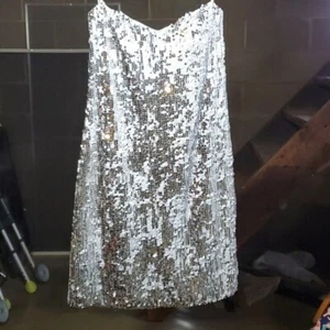 Sequin white/silver dress - Picture 1 of 2