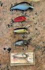 VTG FISHING LURE LOT BILL LEWIS, FLOATER, REBEL, CORDELL, ONE UNMARKED
