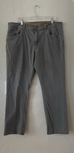 GH Bass & Co Pants Mens 38x30 Gray Cargo Workwear Stretch Cotton Utility Pocket - Picture 1 of 5