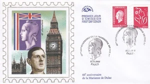 FRANCE 2005 FDC 60 ANIVERSAIRE DE LA MARIANNE DE DULAC YT 3841 - Imagen 1 de 1