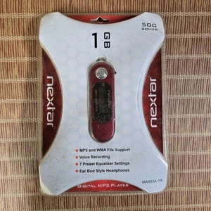Nextar 1GB Digital MP3 Player Diktiergerät 500 Songs Rot MA933A Neu Versiegelt - Bild 1 von 3