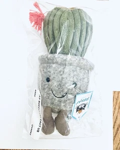 Jellycat Amuseables 8in Silly Succulent Barrel Plush Cactus Plant New - Picture 1 of 9