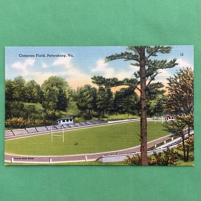 Cameron Field, Petersburg Virginia, Linen Postcard, unposted - Image 1 of 4