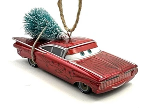 🎄Disney Pixar CARS Holiday Ramone (Racing Red) Christmas Ornament w/ Mini Tree - Picture 1 of 4