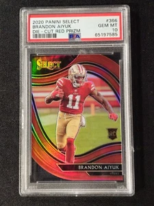 2020 Panini Select Die-Cut Red Prism #366 Brandon Aiyuk RC PSA 10 🔥 49ERS  - Picture 1 of 4