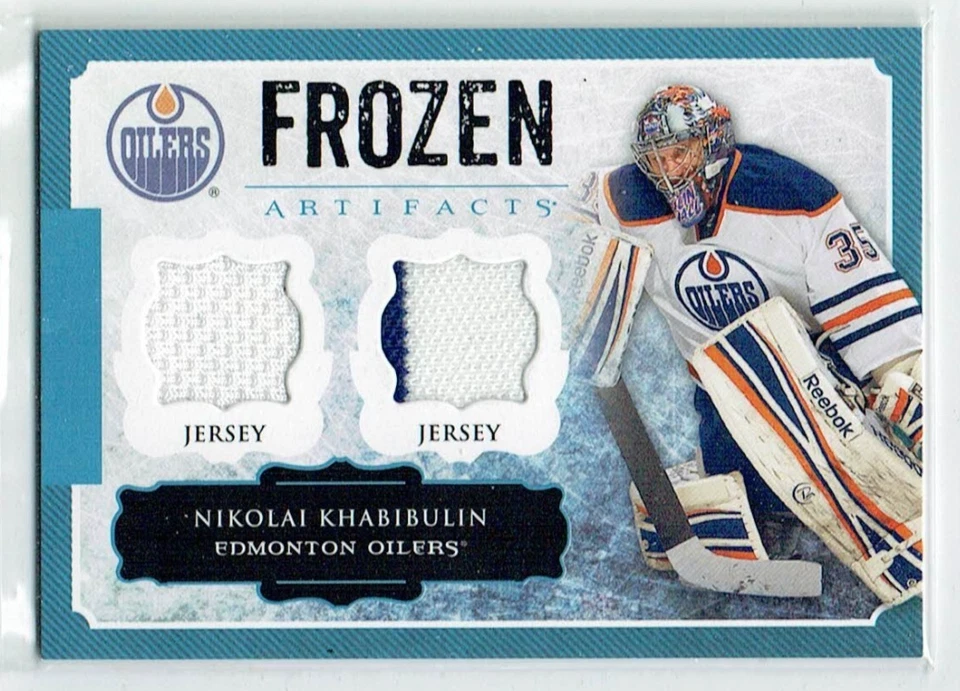13-14 UD Upper Deck Frozen Artifacts  Nikolai Khabibulin  Dual Jerseys - Image 1 of 1