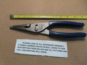 SNAP ON TOOLS LN47ACF 9" NEEDLE NOSE PLIERS LONG NOSE SLIP JOINT BRAND NEW BLUE - Picture 1 of 1