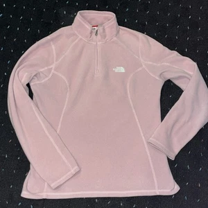 The North Face Medium Long Sleeve Pullover Fleece 1/4 zip Pink Women’s Cozy - Picture 1 of 8