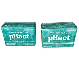 Lot Of 2 pHact Soap Free Moisturizing Cleansing Bar Andrew Lessman 4.25 oz ea - Picture 1 of 6