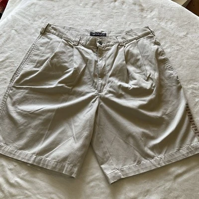 Pantalones Cortos Perry Ellis Dad Nuevos con Etiquetas Plisados Delanteros Talla 36 Foto 1 de 4