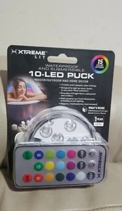 10 LED,Indoor/Outdoor Submersible Lights, Waterproof w/Remote, New in Sealed pk - Picture 1 of 2