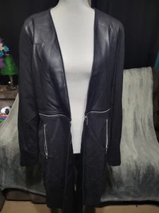 Patrizia Luca Milano Reißverschluss Mix Media Mantel - Bild 1 von 7