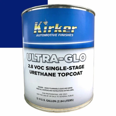 0.75 Gal Kirker Ultra-Glo Urethane Car Paint Pacific Blue 41070 Foto 1 de 2