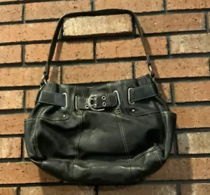 Borsa a tracolla Tignanello in pelle nera con chiusura magnetica borsetta - Foto 1 di 5