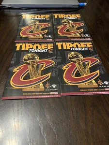 Lot of 4 Cleveland Cavaliers Tip Off NBA Programs 2016 Opening Night Trophy - Picture 1 of 2