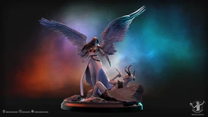Diorama rituale casting giudizio Angelica Maria stampa 3D non dipinto non assemblato - Foto 1 di 12