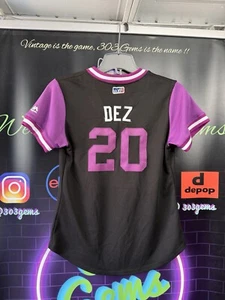 WOMENS Colorado Rockies #20 DEZ Ian Desmond 2018 Players Weekend MLB Jersey - Picture 1 of 5