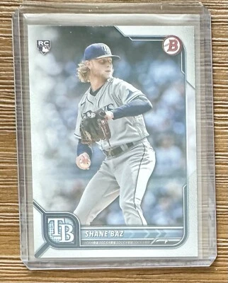 2022 Bowman Shane Baz #90 RC Rookie Tampa Bay Rays - Image 1 of 2