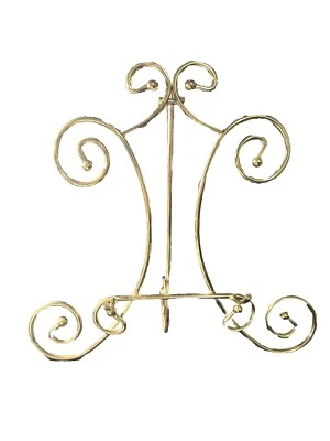 Caballete soportes para cuadros o soporte para placas 11” X 11” metal tono dorado Foto 1 de 3