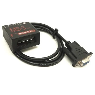 Microscan FIS-0003-0001G MS-3 Fixed LASER Barcode Scanner 1D 1000Scans/Sec 5VDC - Image 1 of 4