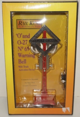 MTH RAILKING RK-1036 OPERATING METAL NO 69N WARNING BELL - NIB - Image 1 of 4