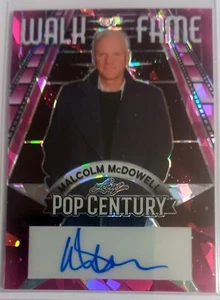 Malcolm McDowell  Leaf Pop Century Autograph Red 6/8 WF-MM1 A Clockwork Orange  - Picture 1 of 1
