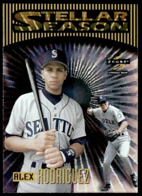 1997 SCORE STELLAR SEASON Alex Rodriguez Seattle Mariners #312 - Image 1 of 2