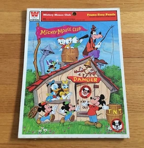 Mickey Mouse Club Vintage Whitman Frame Tray Puzzle 4533A Goofy Donald Duck - Picture 1 of 2