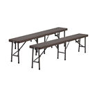 Portable Folding Catering Table Chair Benches Dining Table Trestle Garden Set Uk