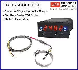 EGT Probe & Digital Pyrometer Kit with Muffler Clamp - Bild 1 von 5