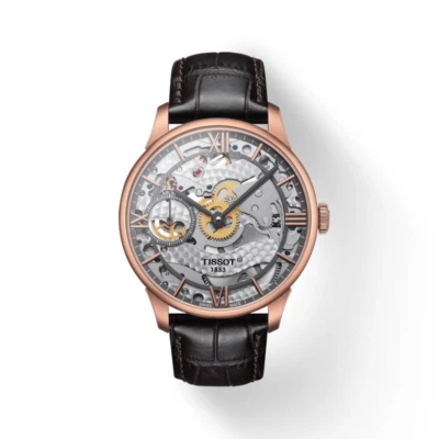 Tissot Men's CHEMIN DES TOURELLES SQUELETTE MECHANICAL Watch T099.405.36.418.00 - Image 1 of 4