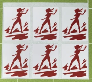 Gottlieb 1973 “Surfer” Pinball Machine Vinyl Drop Target Stickers/Decals - Picture 1 of 4