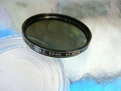 VIVITAR 55MM 4X ND-6 FILTER NEUTRAL DENSITY FILTER *USA SELLER *MINT  - Image 1 of 2