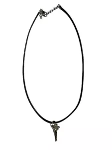 1 Collar Regulable Con Diente Tiburón Real h2cm Creado de Metal Surfista - Imagen 1 de 8