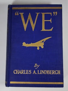 Vintage 1927 Book "WE" Charles A Lindbergh - Imagen 1 de 14